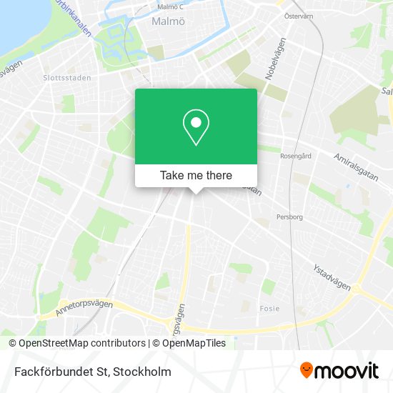 Fackförbundet St map