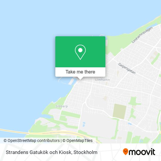 Strandens Gatukök och Kiosk map