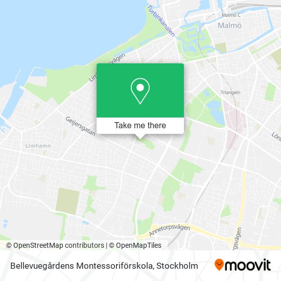 Bellevuegårdens Montessoriförskola map