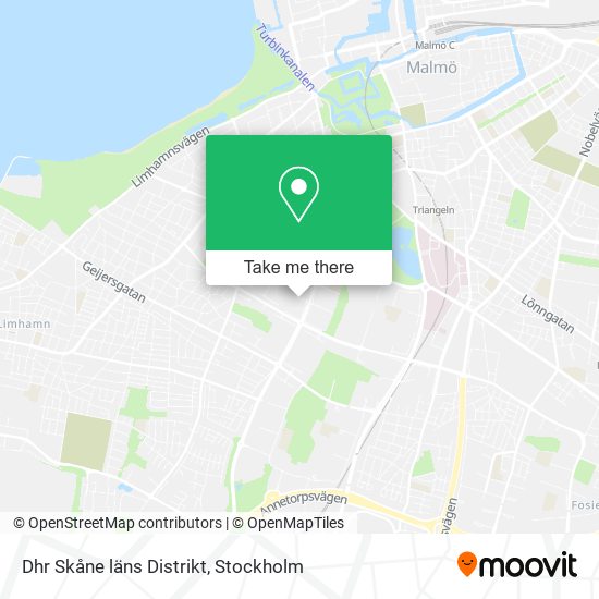 Dhr Skåne läns Distrikt map