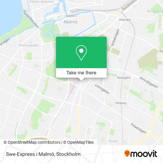 Swe-Express i Malmö map