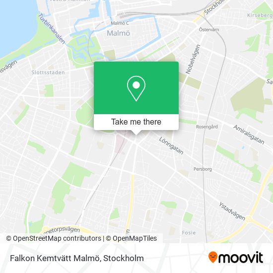 Falkon Kemtvätt Malmö map