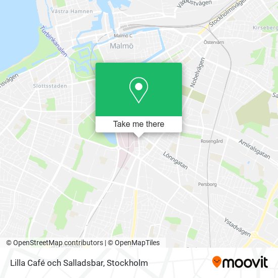 Lilla Café och Salladsbar map