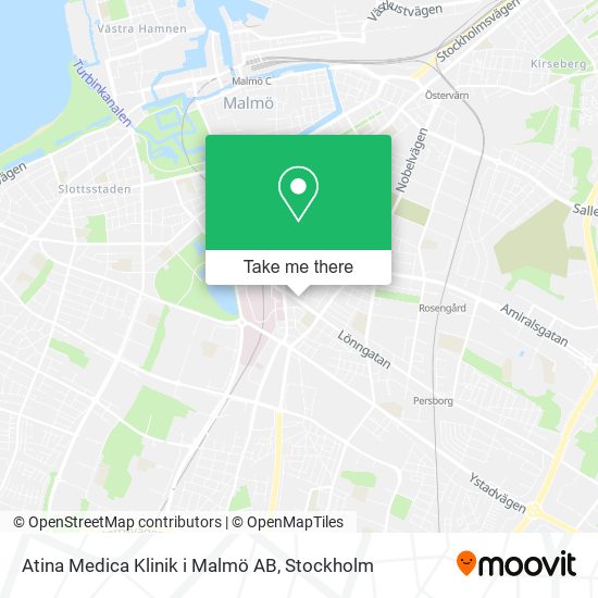 Atina Medica Klinik i Malmö AB map