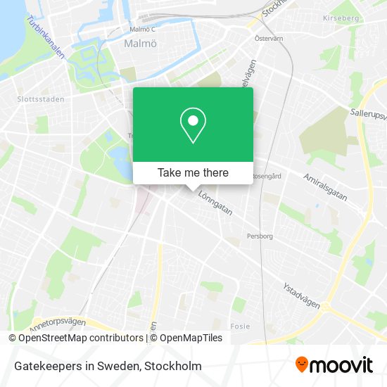 Gatekeepers in Sweden map