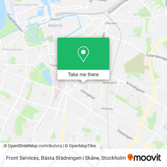 Front Services, Bästa Städningen i Skåne map