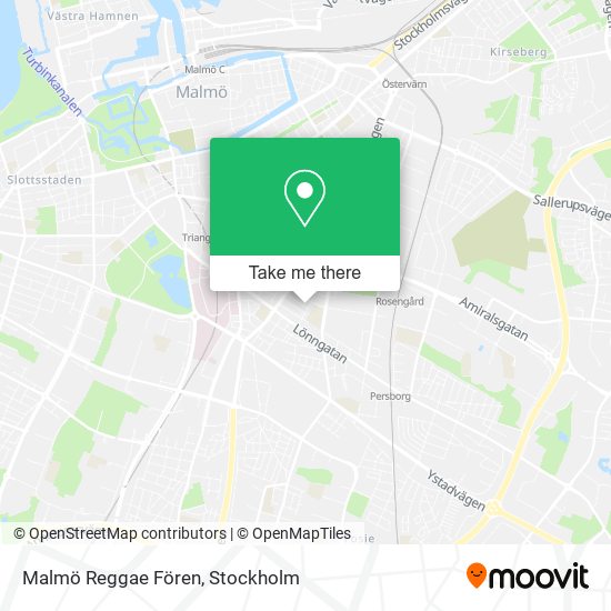 Malmö Reggae Fören map