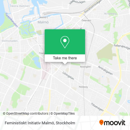 Feministiskt Initiativ Malmö map