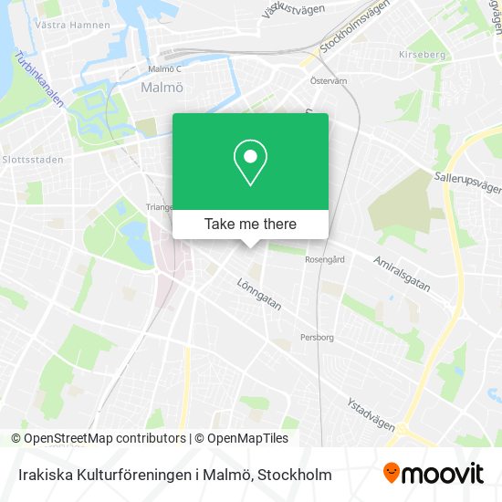 Irakiska Kulturföreningen i Malmö map