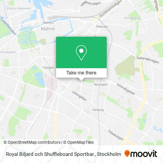 Royal Biljard och Shuffleboard Sportbar. map