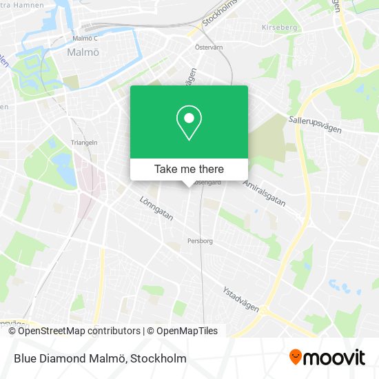 Blue Diamond Malmö map