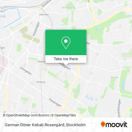 German Döner Kebab Rosengård map