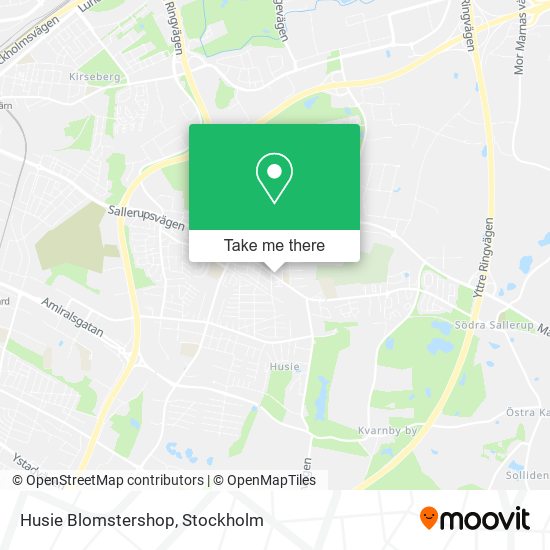 Husie Blomstershop map