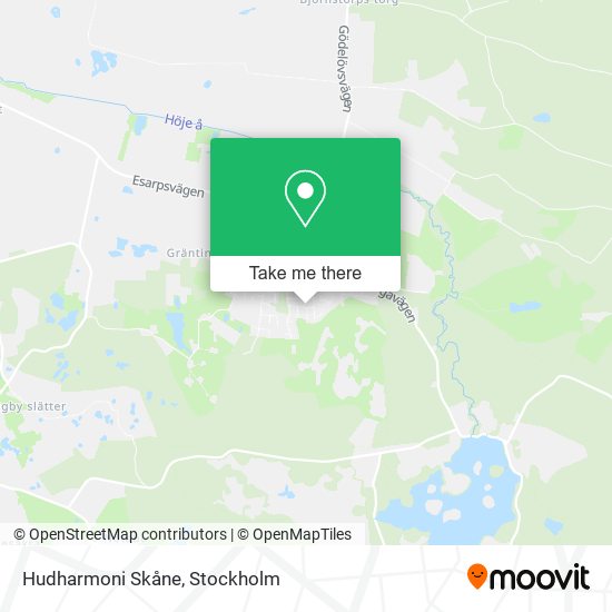 Hudharmoni Skåne map