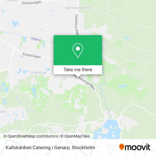 Kallskänken Catering i Genarp map