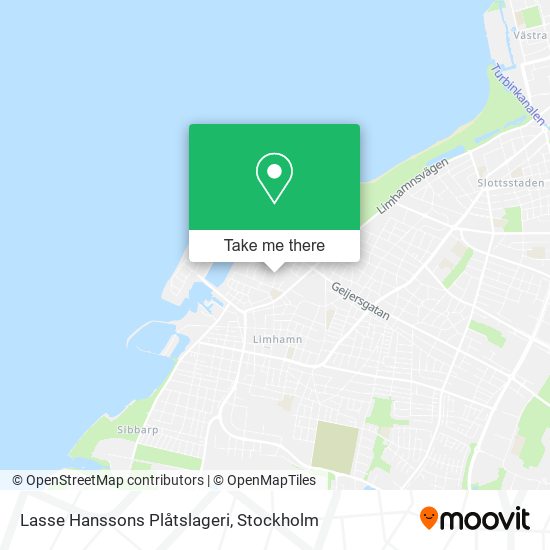 Lasse Hanssons Plåtslageri map