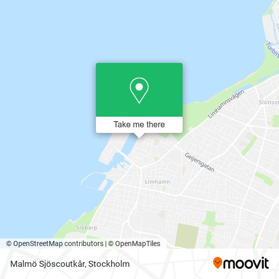 Malmö Sjöscoutkår map