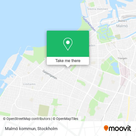 Malmö kommun map