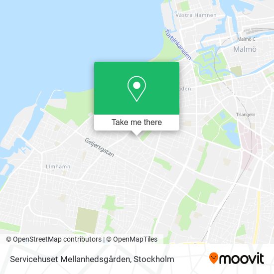 Servicehuset Mellanhedsgården map