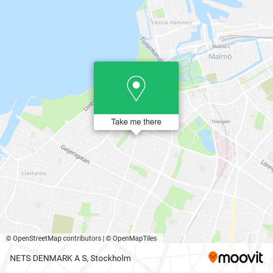 NETS DENMARK A S map