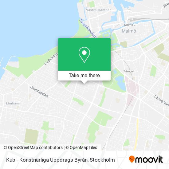 Kub - Konstnärliga Uppdrags Byrån map