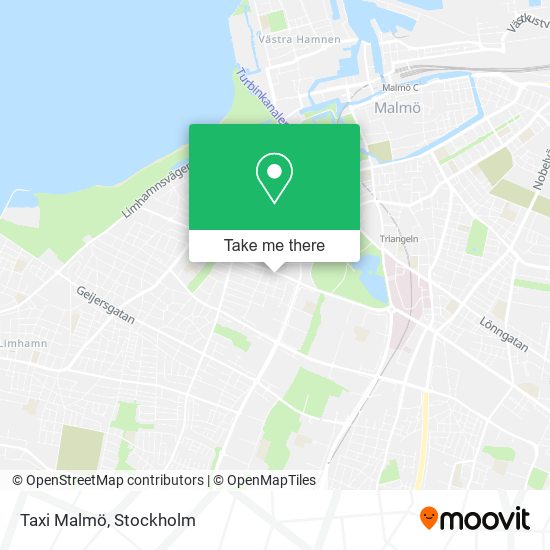 Taxi Malmö map