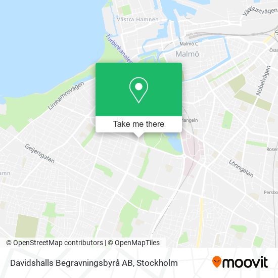 Davidshalls Begravningsbyrå AB map