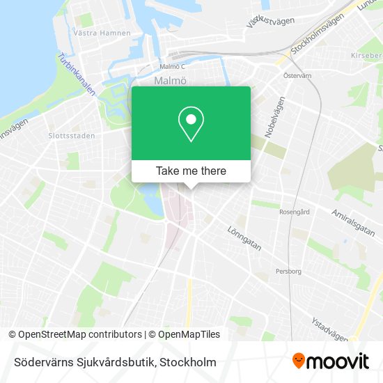 Södervärns Sjukvårdsbutik map