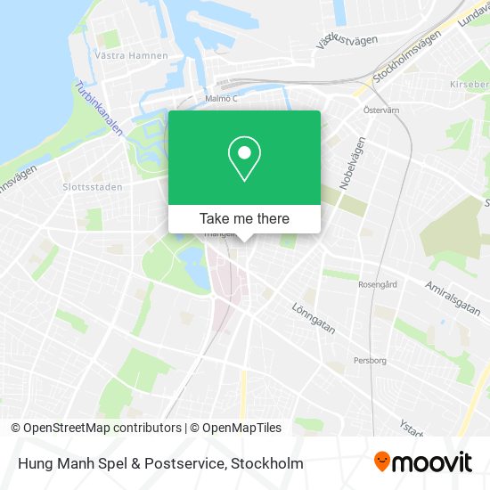 Hung Manh Spel & Postservice map