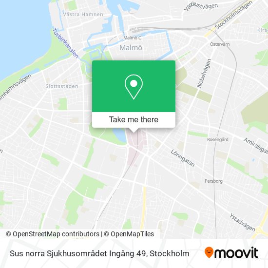 Sus norra Sjukhusområdet Ingång 49 map