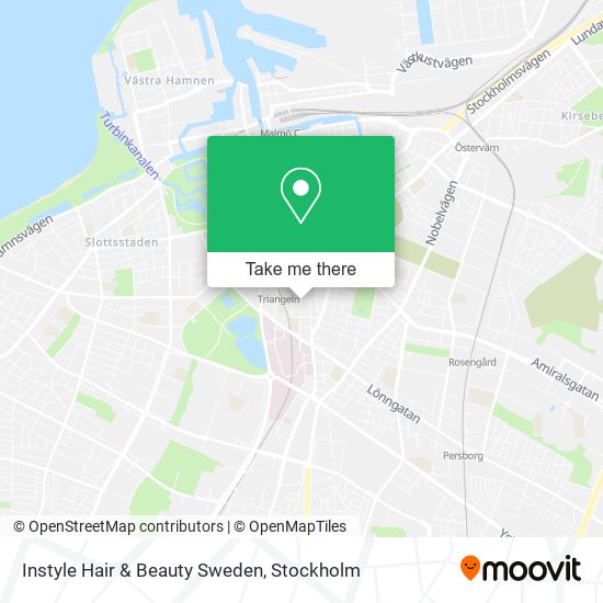 Instyle Hair & Beauty Sweden map