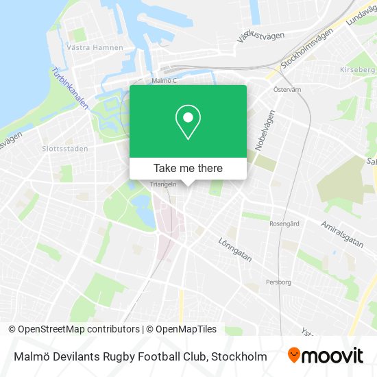 Malmö Devilants Rugby Football Club map