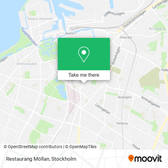 Restaurang Möllan map