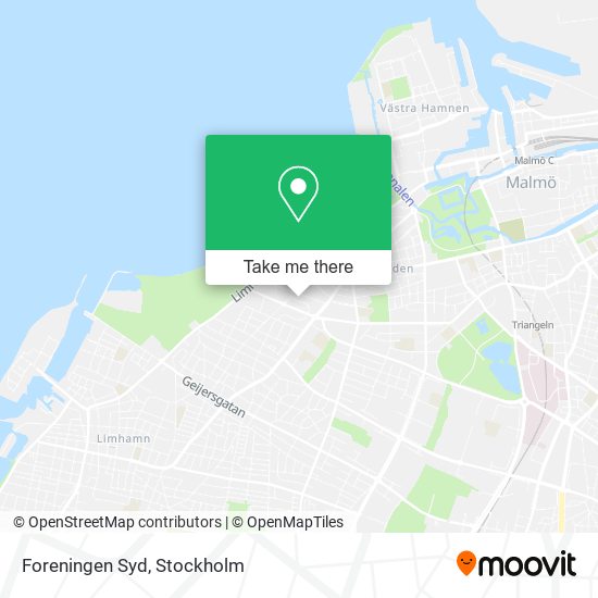 Foreningen Syd map