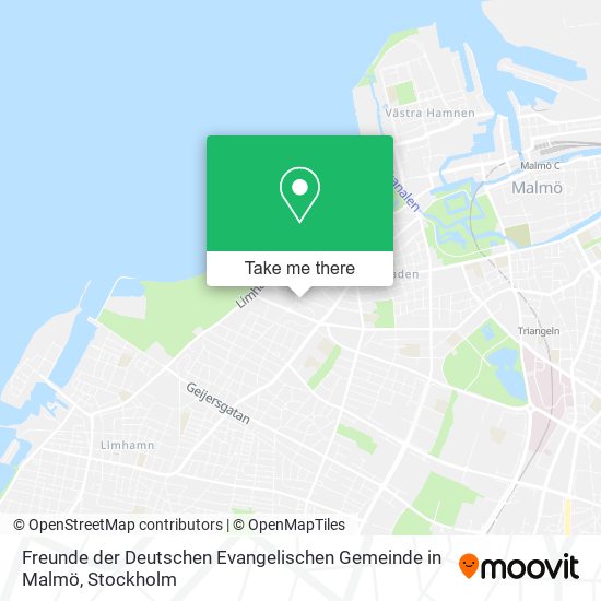 Freunde der Deutschen Evangelischen Gemeinde in Malmö map