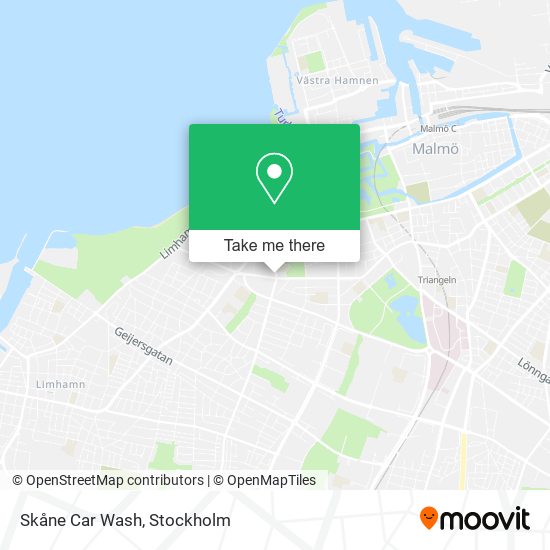 Skåne Car Wash map