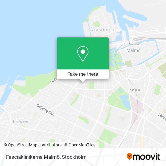 Fasciaklinikerna Malmö map