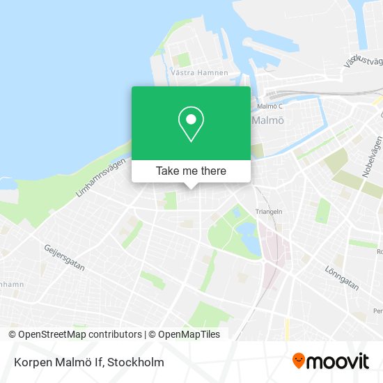 Korpen Malmö If map