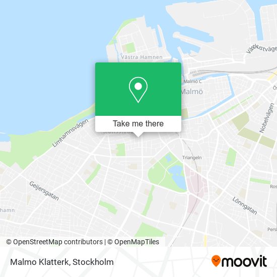 Malmo Klatterk map