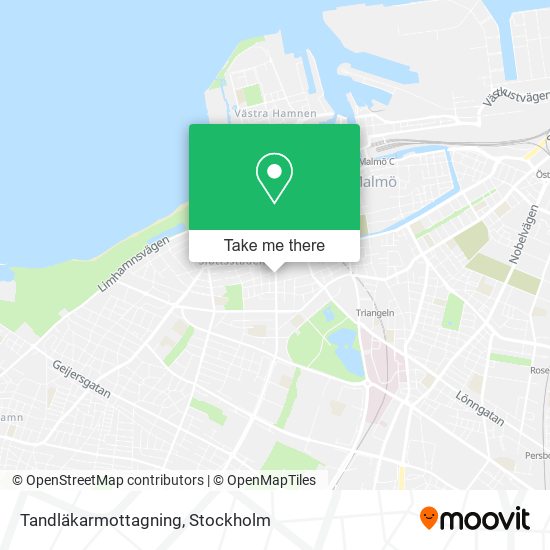 Tandläkarmottagning map