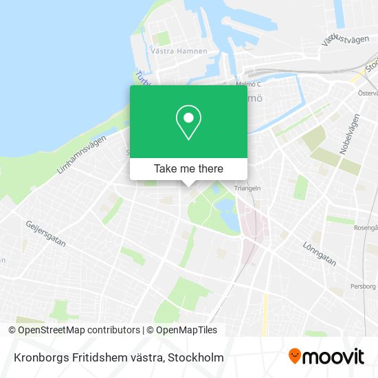 Kronborgs Fritidshem västra map