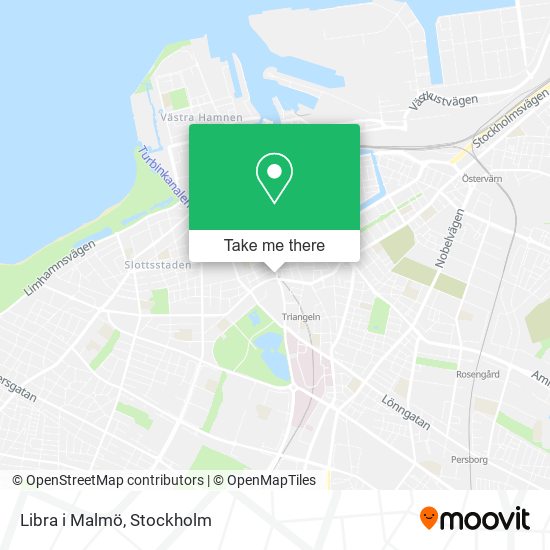 Libra i Malmö map