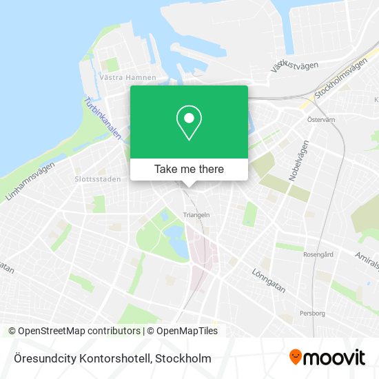 Öresundcity Kontorshotell map