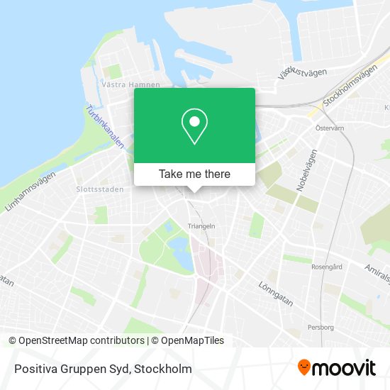 Positiva Gruppen Syd map