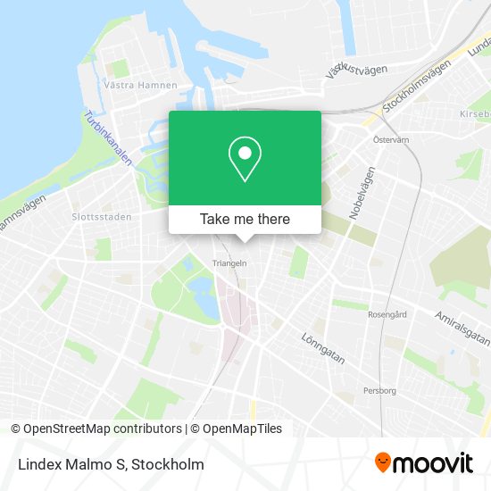 Lindex Malmo S map