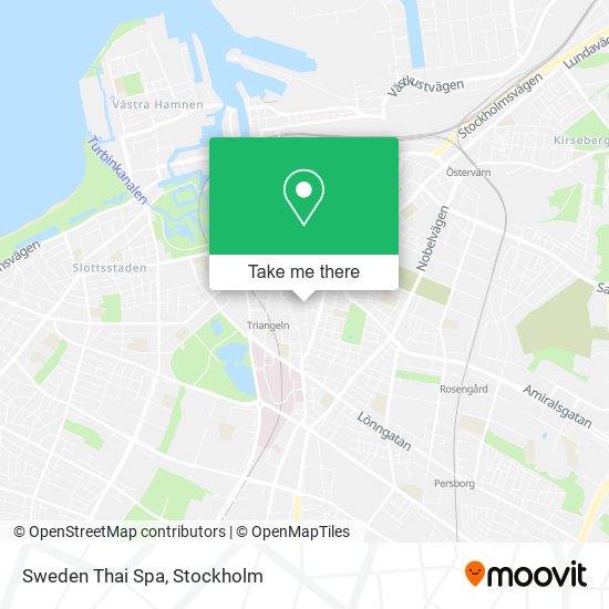 Sweden Thai Spa map