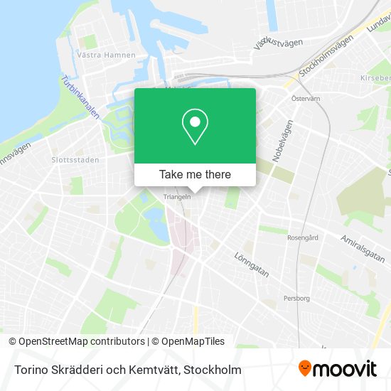 Torino Skrädderi och Kemtvätt map