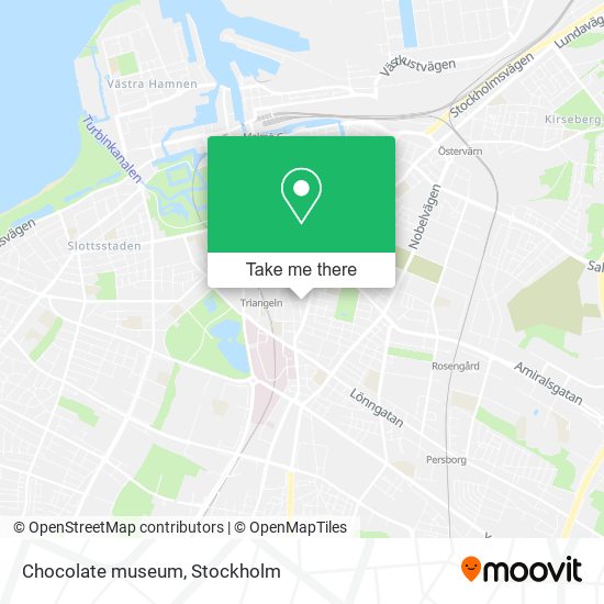 Chocolate museum map