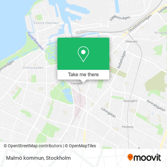 Malmö kommun map