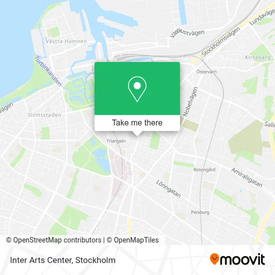 Inter Arts Center map